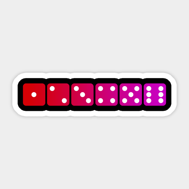 Dices Sticker by Drop23